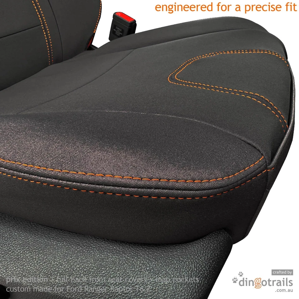 Fit Ford Ranger Raptor T6.2(Jul22-Now)Full-back FRONT & REAR Neoprene Seat Cover - image 3 of 4