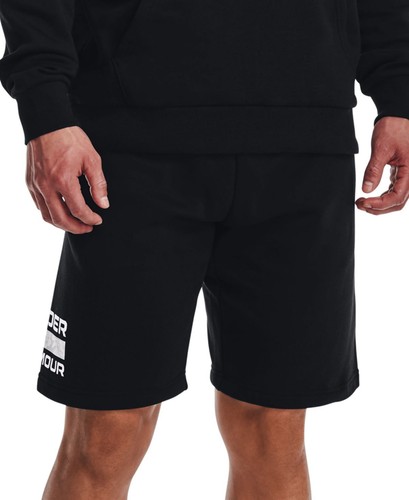 Under Armour Mens Rival Signature Shorts Size-XX-Large Color-Black - 第 2/4 張圖片