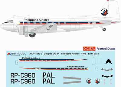 Douglas DC-3A Philippine Airlines (1975) (1/144, 1/100, 1/72, 1/48)