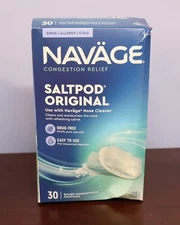 Navage Congestion Relief SaltPod Original 30 Saline Capsules Sinus Allergy 05/28