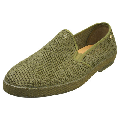 Rivieras Classic Filet Mens Khaki Espadrille Shoes | eBay