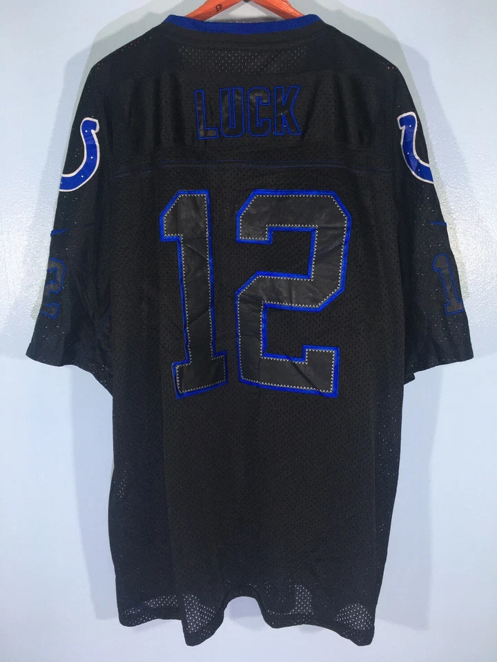 Andrew Luck Indianapolis Colts On Field NFL American Football Jersey Shirt 52 - Image 3 of 4