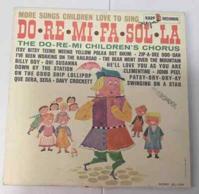 Do Re Mi Fa Sol La Children Chorus Music Vinyl Record Kapp Records Mono 1961