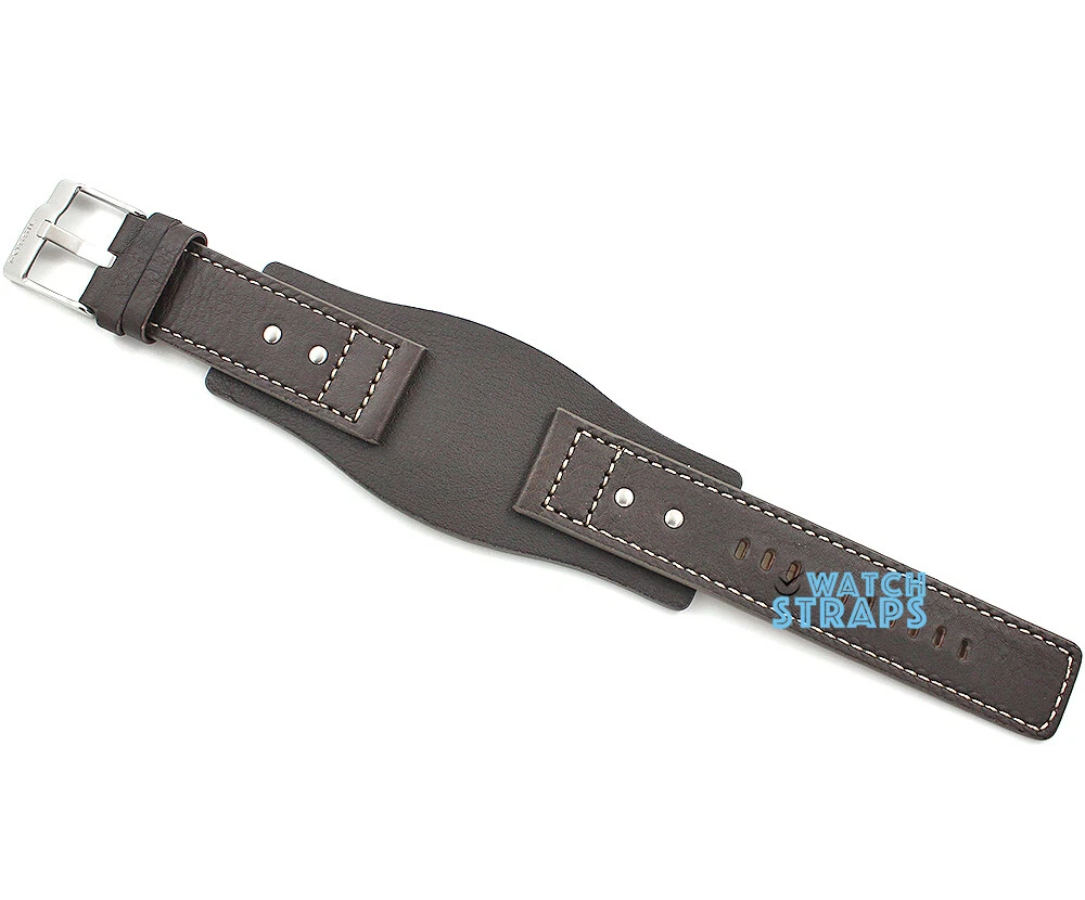 New Original FOSSIL Replacement Watch Strap JR9990 BROWN Genuine Leather 24mm