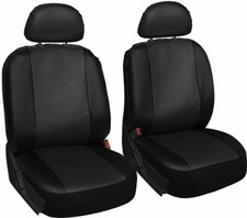 MG ZR  - Leather Look MAYFAIR Black FRONT Car Seat Covers