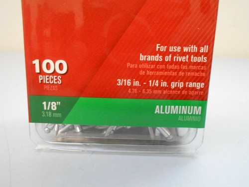 Ace Aluminum 1/8" Dia. x 1/4" Rivets Dome Head Silver Rivets 300 pcs 2014058 - Picture 3 of 5