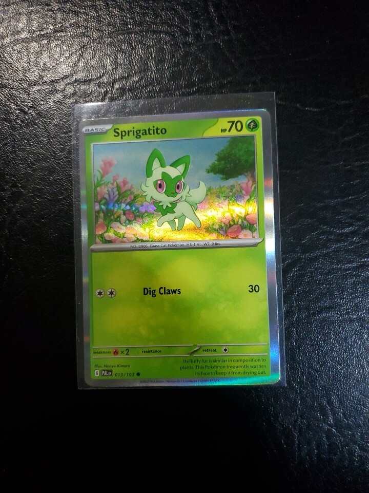 sprigatito pokemon card holographic Sprigatito 001/015