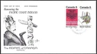 🍁Canada  #573 /572      "CHIEF +THUNDERBIRD"    Brand New  1974 Rocecraft Cover