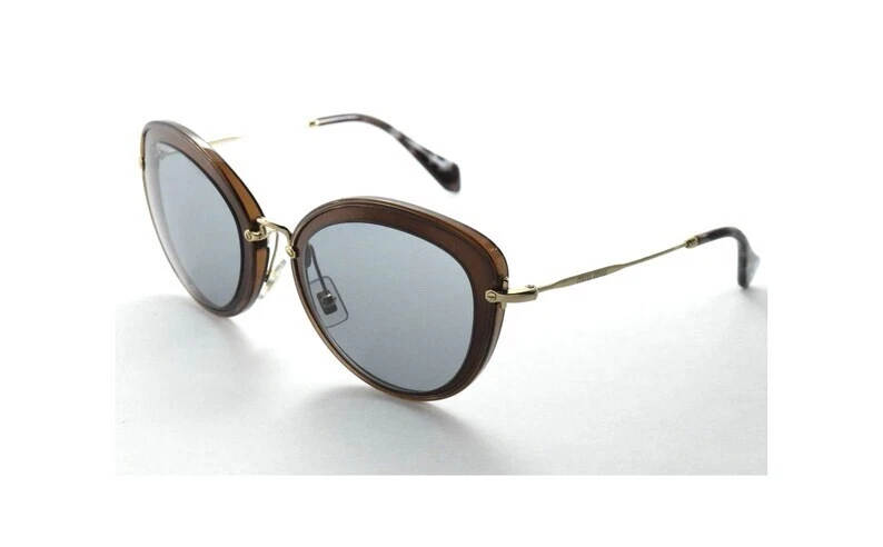 Gafas de sol Miu Miu MU 50RS UFB9L1 marrón ovalado azul no polarizadas 54-26-140 mm Foto 3 de 3