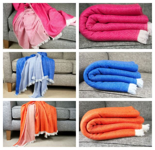 Thick Cashmere Throw Soft Meditation Wrap Reversible Blanket Scarf Shawl Gift