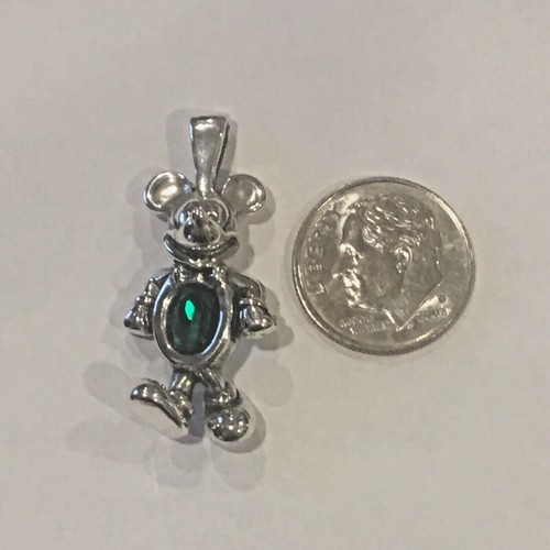 Sterling Silver 3-D Mickey Mouse Disney Pendant - Picture 8 of 8