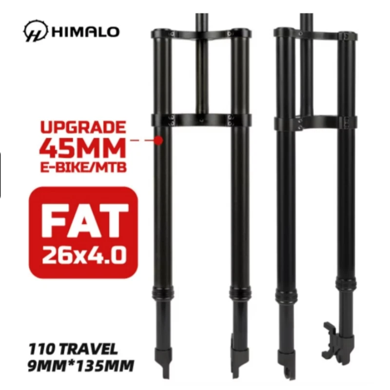 Fat Fork Snow Bike 12/20/26inch Spring Oil Suspension Fork 135mm*9mm QR 4.0 Tire - Image 3 of 4
