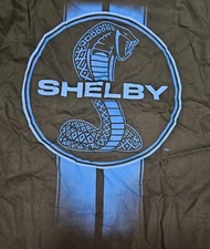 Shelby Cobra CLASSIC Ford Mustang MENS Black T-SHIRT 100% COTTON.