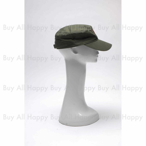 Cameraman Cap Green Hat with Red Star Badge for Hasselblad Nikon Canon Clearance - Picture 3 of 3