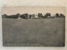1909 MINIKAHDA GOLF CLUB Minneapolis NORTHRUP KING Co Lawn GRASS SEED Postcard