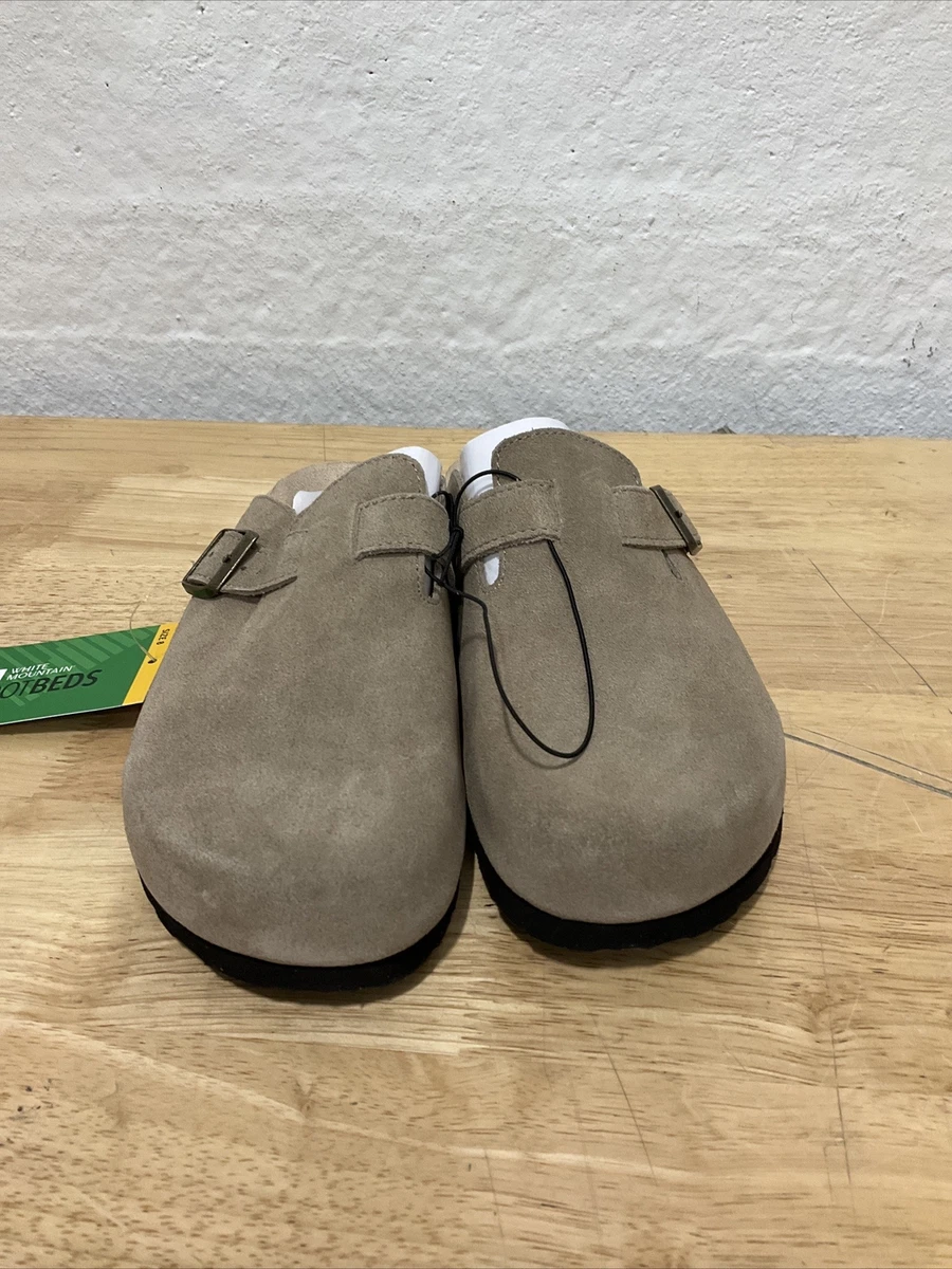 white mountain bari clog taupe
