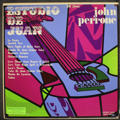 JOHN PERRONE: estudio de juan GRT 12'' LP 33 RPM