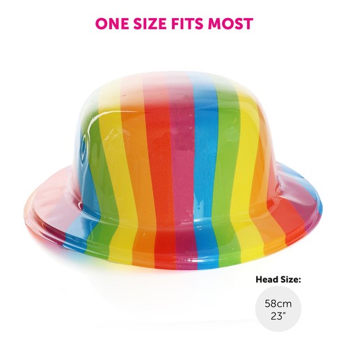 LOTE DE DISFRACES DE FIESTA ORGULLO SOMBRERO ARCO IRIS ACCESORIOS MULTICOLORES LGBT+ COMUNIDAD - Imagen 3 de 19