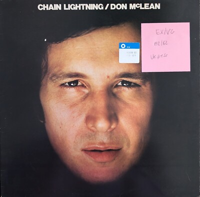 Don McLean Chain Lightning Vinyl Record EX/VG INS3025 1978