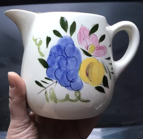 Stangl Pottery FRUIT  Hand Painted One Quart Pitcher 5-1/4" H Vintage