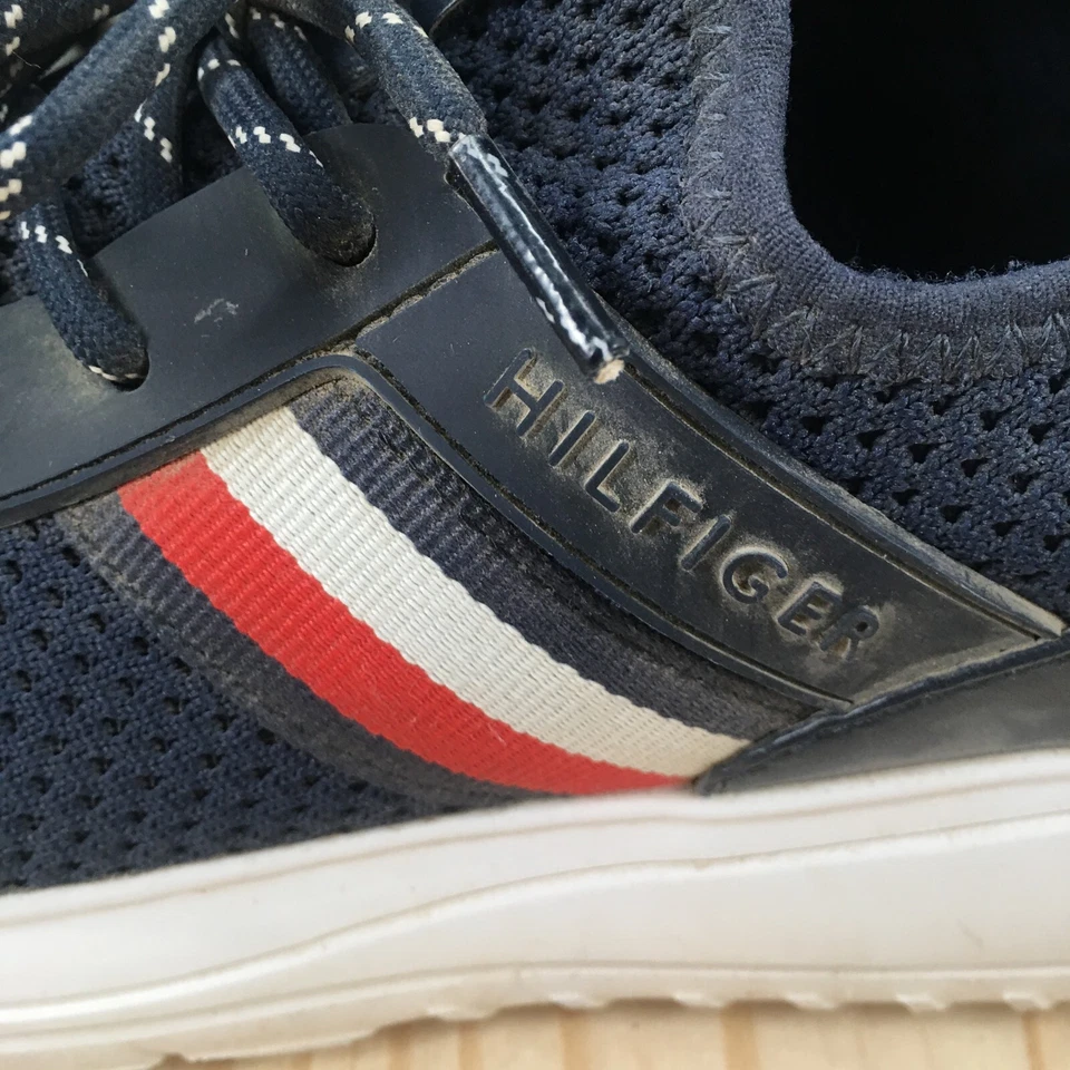 Tommy Hilfiger Shoes Mens 7.5 M Mesh Low Top Lace Up Casual Niena Sneaker Blue - Image 3 of 4