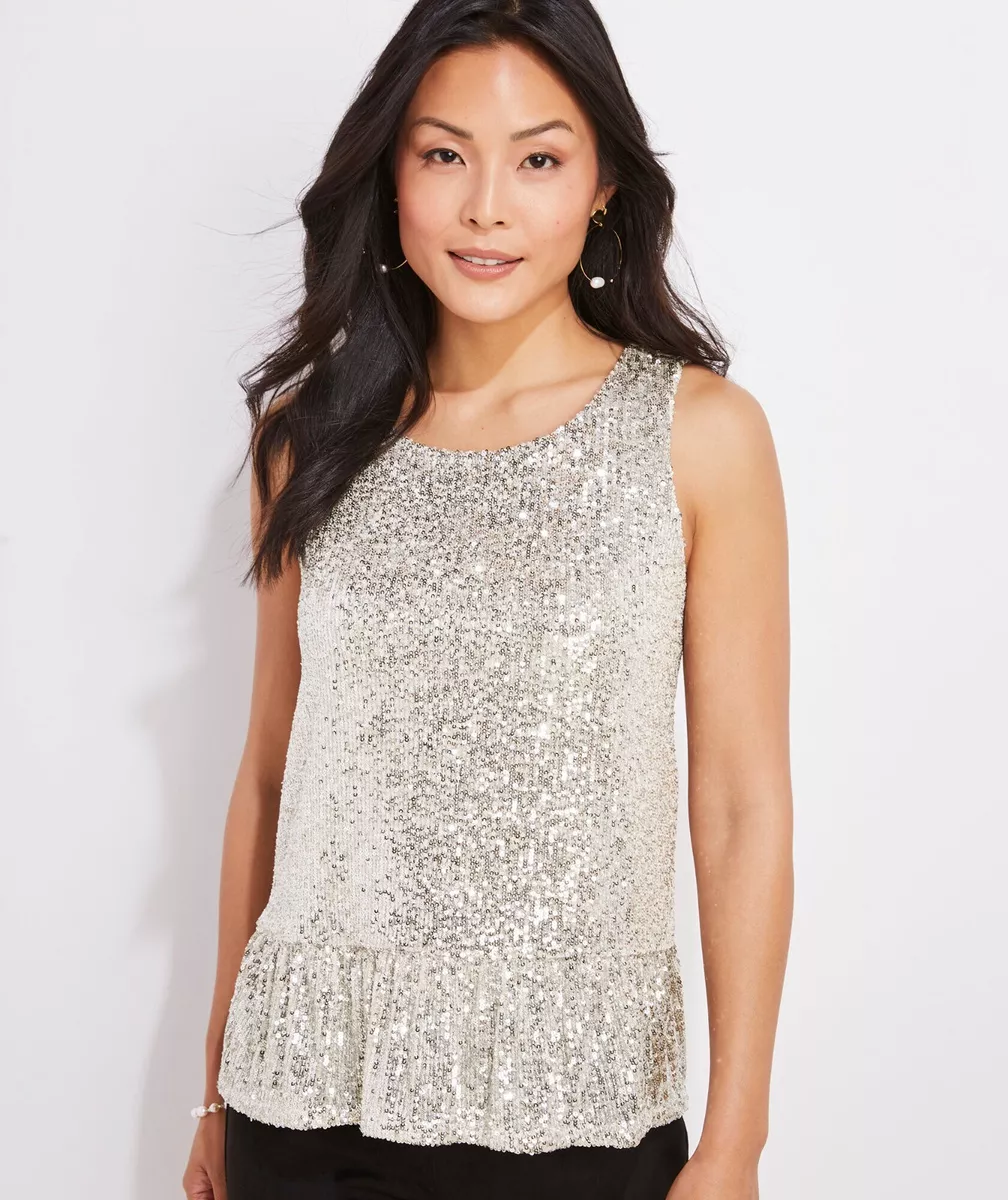 Silver peplum top 2025