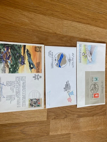 Netherlands 3 special flight FDC covers incl 60 years KLM incl signed cover