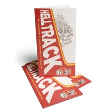 Helltrack Track Map Brochure. Rad BMX Movie Prop. 1986 Vintage Inspired