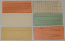 six (6) Vintage 1960-1970s IBM Rare Computer Data Key Punch Card new vintage