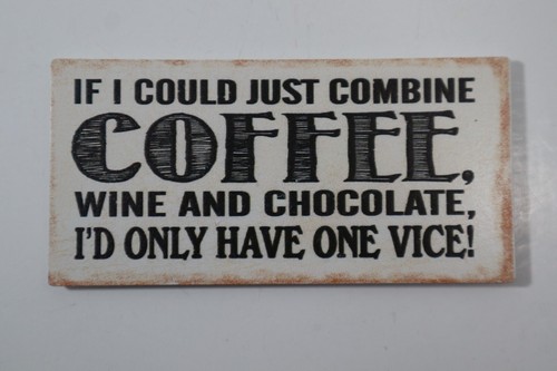 D3 se abbino caffè vino cioccolato = 1 vizio MAGNETE REFRIGERATORE Ganz - Foto 1 di 2