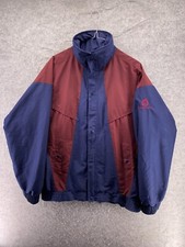 VINTAGE Sunderland's of Scotland Jacke Herren Medium M blau burgund Golfen