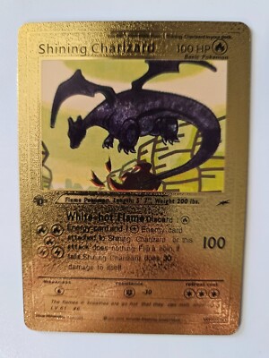Shining Charizard 107/105 Gold Foil Pokemon Card First