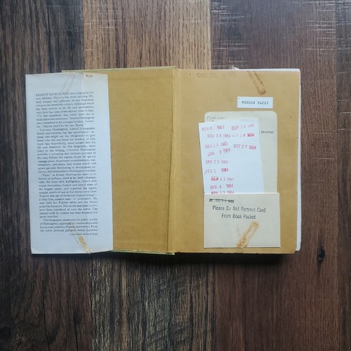 My Brother Ernest Hemingway Leicester Hemingway 1st Edition 1962 Hardcover - Picture 3 of 7