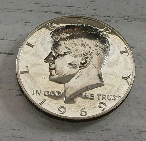 1969-S 40% Silver Kennedy Half Dollar Lower Quality PROOF ~ Free Shipping! #1
