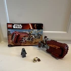 LEGO Star Wars Rey's Speeder 75099 Complete Set w/Minifigures & Manual