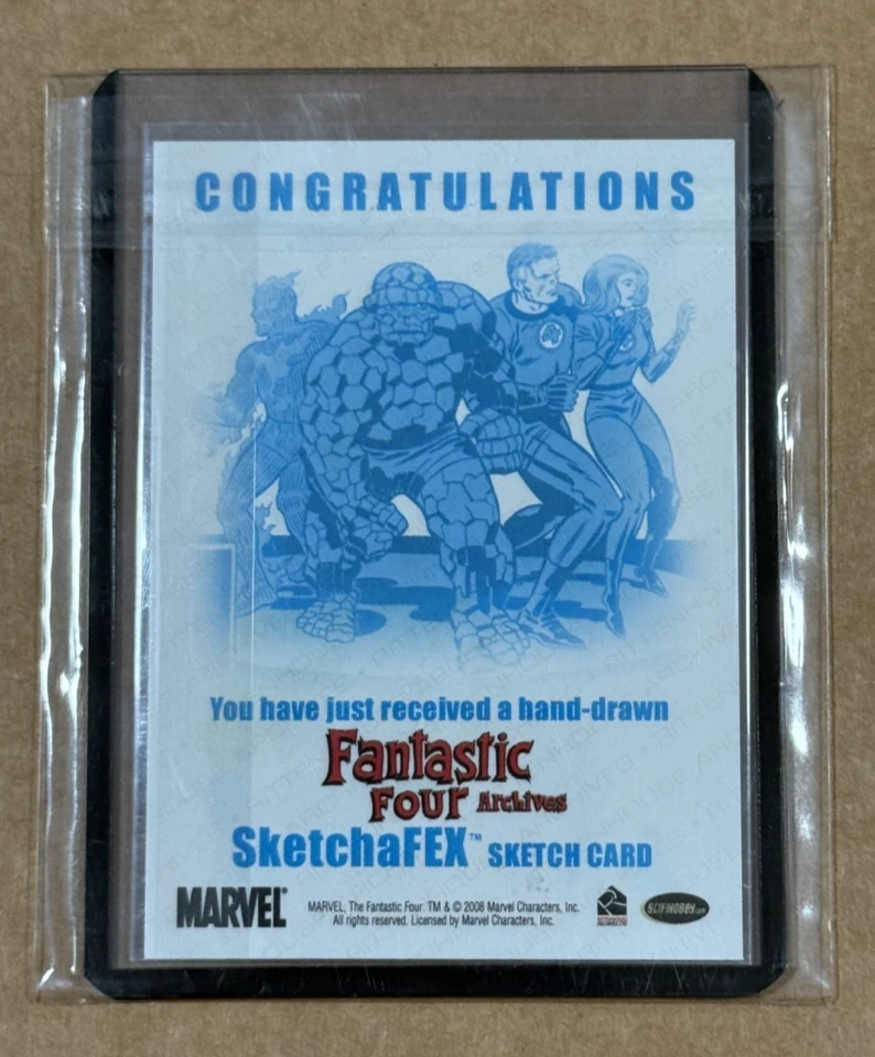 2008 Rittenhouse Fantastic Four Archive She-Hulk Sketch Tess Fowler 1/1 - Image 2 of 2