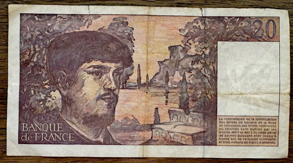 20  Francs 1997 FRANCE 🇫🇷 -voir photos  pour l’état du billet - Photo 1/2