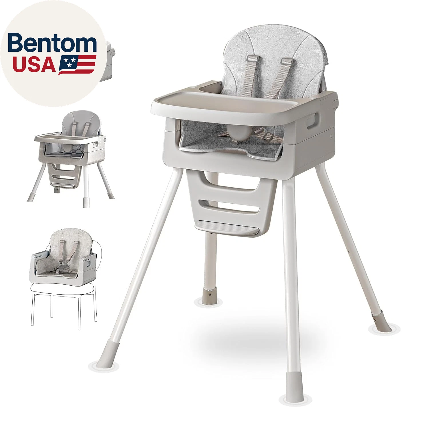 Portable 3 in 1 High Chairs for Babies and Toddlers, Convertible Baby Feeding Ch
Opens in a new wind