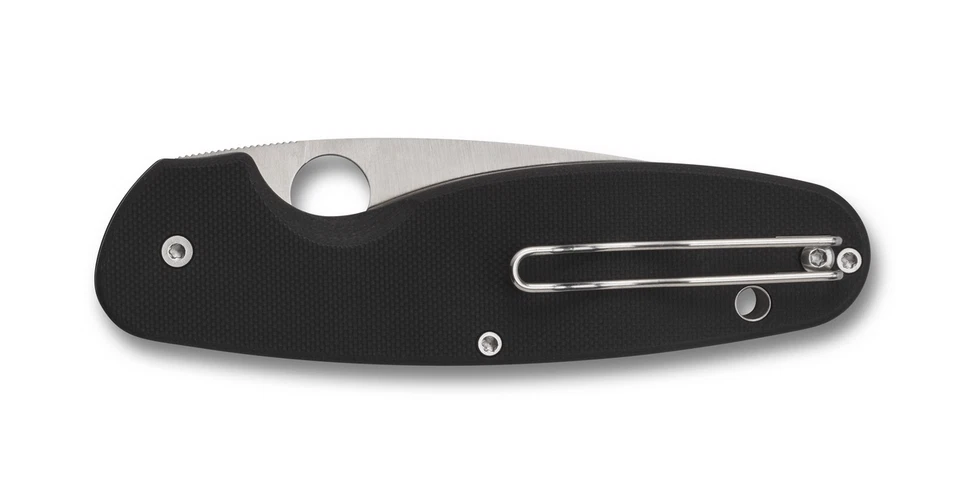 Cuchillos Spyderco Énfasis Liner Lock Negro G-10 CombinationEdge Inoxidable C245GPS Foto 2 de 4