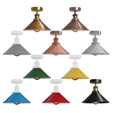 Vintage Flush Mount Ceiling Light E27 Fitting Living Room Bedroom Lamp