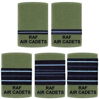 Royal Air Force ATC Officer Rank Slides, Singles - Olive Green - Image 1 of 4