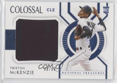 2021 National Treasures Colossal Materials 38/99 Triston McKenzie Rookie RC 0ub2