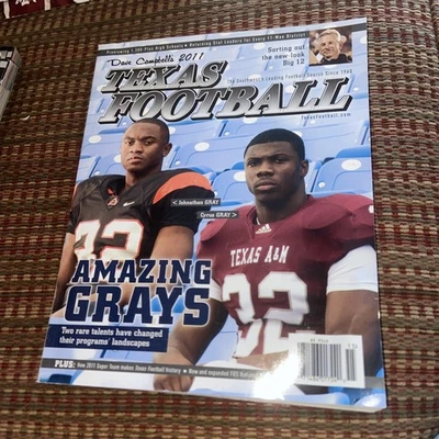 2011 Dave Campbell's Texas Football Magazine Cyrus Gray Johnathan Big 12 - Image 1 of 4
