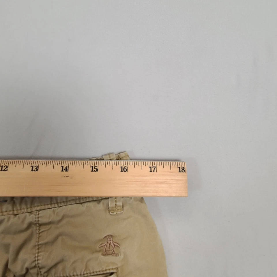 Pantalones Cortos Chinos Penguin Para Hombres 34 Beige Calce Ajustado Informal Cómodo Elastizados Munsingwear Foto 4 de 4