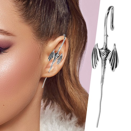 1pair Niche Snake-shaped Earrings Advanced Ear Hook Novel Ear Bone Punk Earrings - Picture 7 of 21
