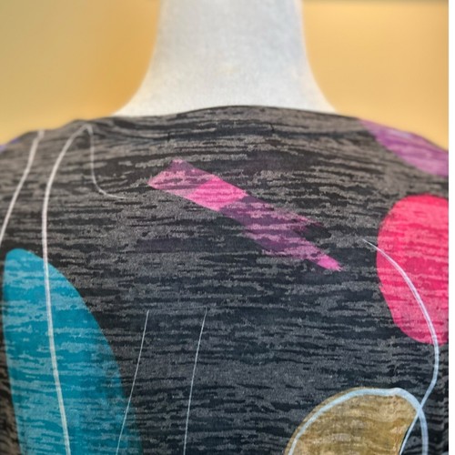 Jess & Jane Top Damen Small Frolic Burnout Mehrfarbig Abstrakt Kunstvoll V-Ausschnitt - Bild 19 von 22