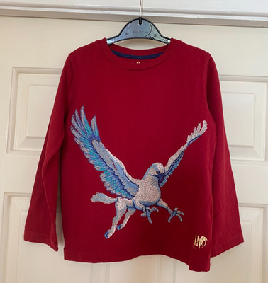 Mini Boden Harry Potter Langarmshirt mit Hippogreif-Applikation - Größe 4-5 Jahre