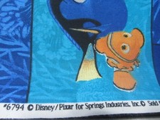 FINDING NEMO 1 YARD PATCH DISNEY PIXAR BLUE OCEAN COTTON FABRIC 6794