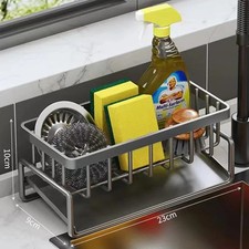 Kitchen Sink Caddy Organizer Sponge Holder Soap Brush Storage