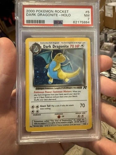 Dark Dragonite Holo 5/82 Pokemon Team Rocket (2000) PSA 7